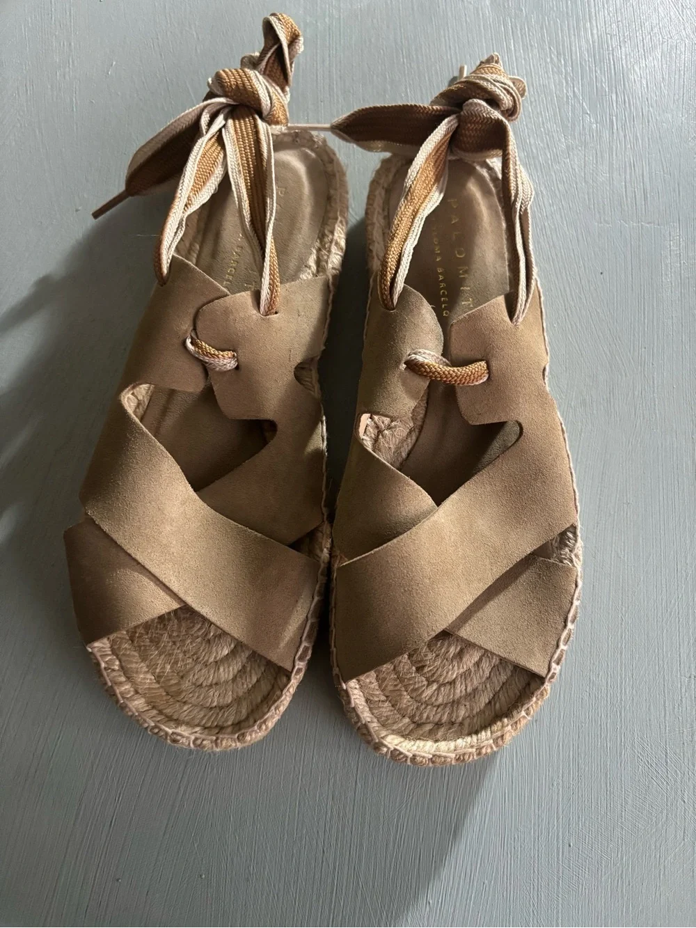 Paloma Barceló Adaya Wrap Espadrille Sandals EU 40